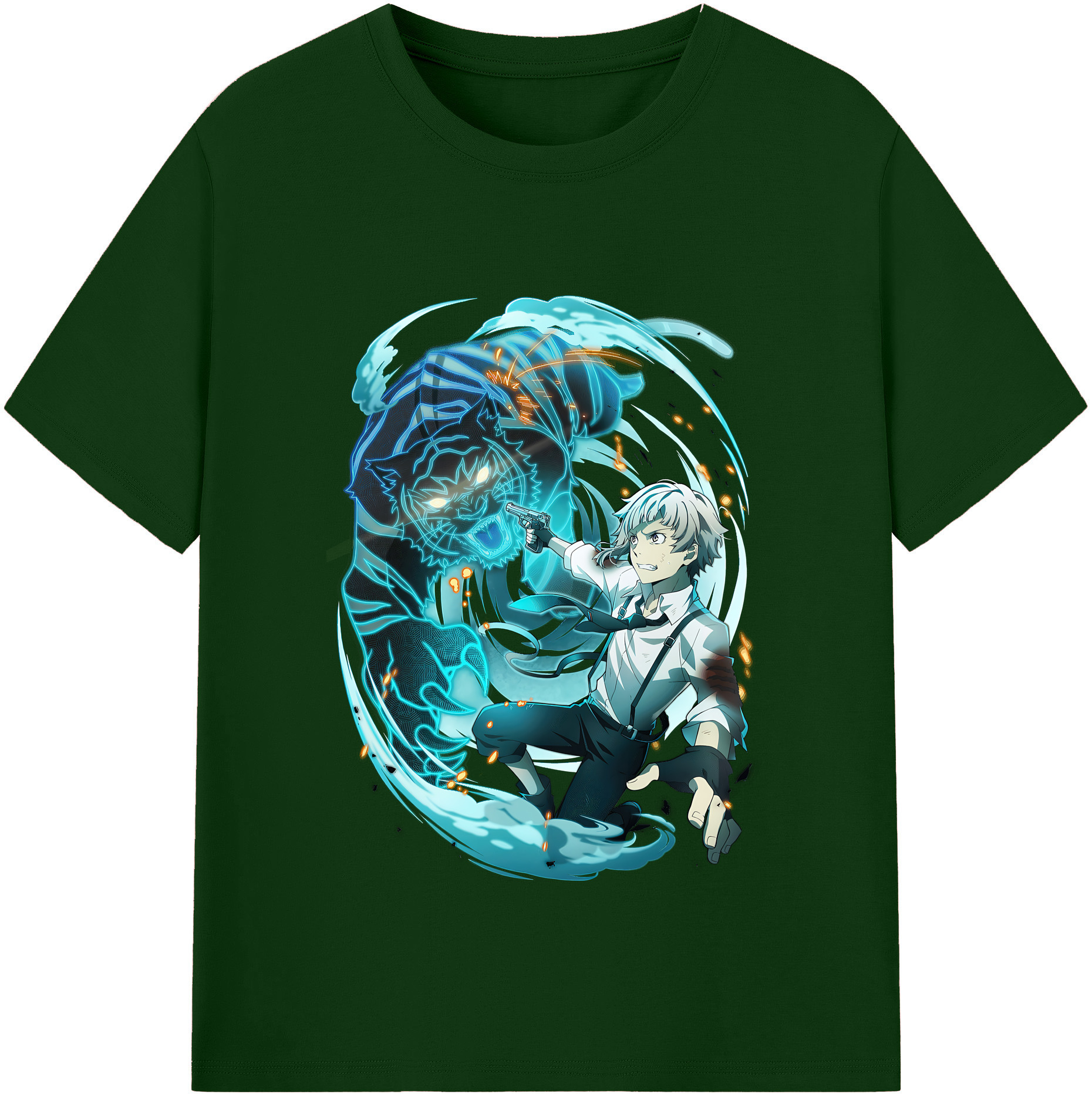 （画像用） 文豪ストレイドッグス Bungo Stray Dogs 綿100％半袖Tシャツ（フロントプリント）